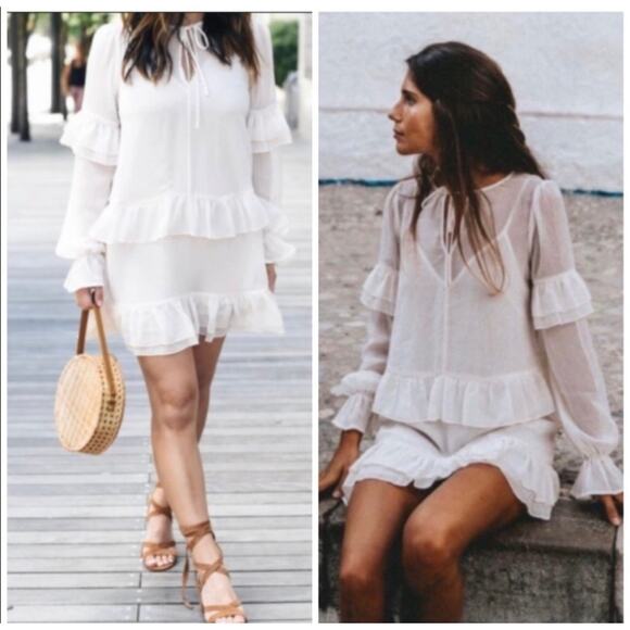 New Tularosa White Darla‎ Dress - Picture 1 of 10